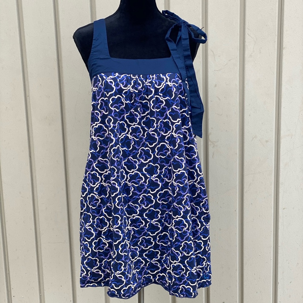 American Eagle Blue and White Dress